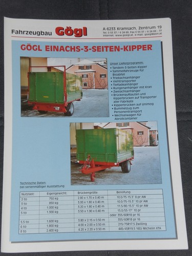 Gögl einachs seiten - gÖgl, einachs-3-seiten-kipper