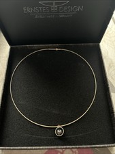 Ernstes Design Stahlband DS1c Rot mit Anhänger Roségold Edelstahl An543