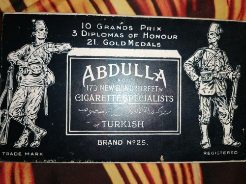 Antike blechdose abdulla er - abdulla,