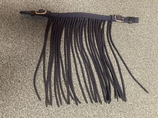 Fliegen Fransen Stirnband dunkelblau Pferd