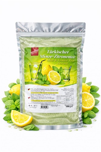 Türkischer tee pulver minze - tee,