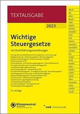 Wichtige Steuergesetze: mit Durchführungsverordnung... | Buch | Zustand sehr gut