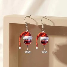 Weihnachtsohrringe aus Glas