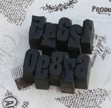 0-9 Zahlen 27mm Holzlettern