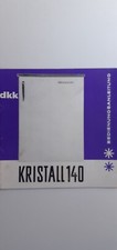 Haushalt-Kühlschrank Kristall 140 - Bedienungsanleitung (Heft), 1966 (DDR)