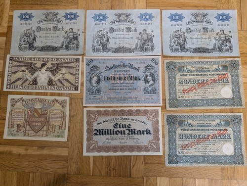 Lot länderbanknoten mark - lot,