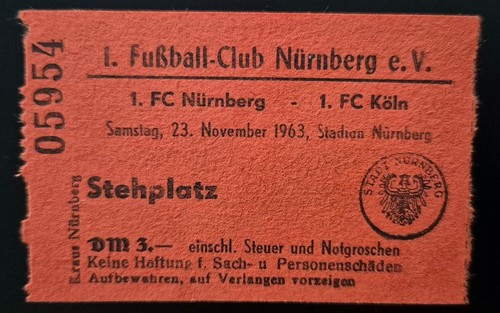 Bundesliga ticket 1 - 23.11.63,
