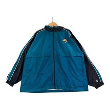 Jacksonville Jaguars XL Herren Jacke Blau Logo Athletic Game Day Track Football