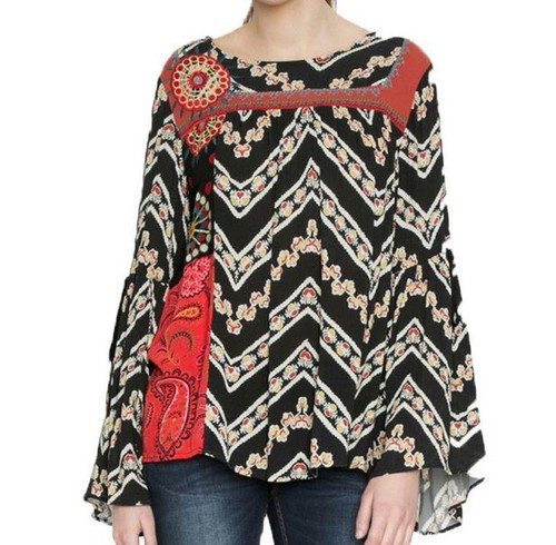Desigual damen bluse longahirt - desigual,