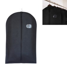 Kleidersack Anzugtasche 100x60cm Kleiderhülle Sichtfenster Anzughülle Schwarz