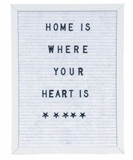 Buchstaben Tafel Holz 30x40cm Letter Board Ahorn Weiß Stoff Stecktafel Wanddeko