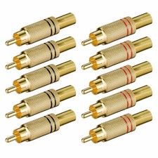 10x Cinchstecker Knickschutz