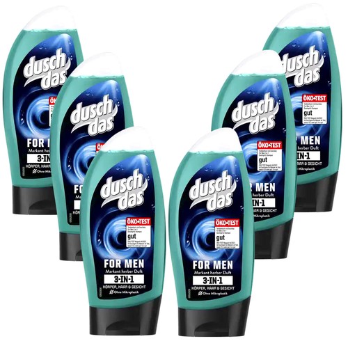 225ml duschdas for men - 6x,