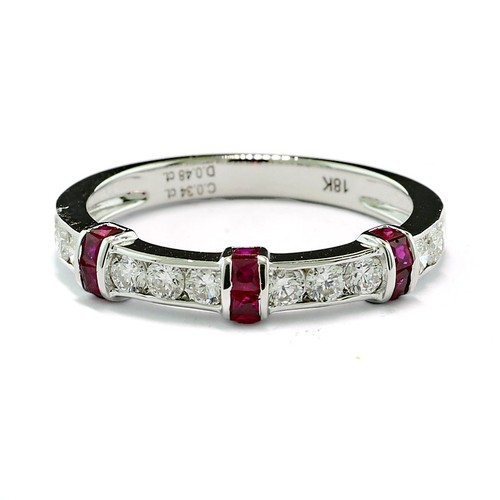 Rubin brillant ring 750er - rubin-brillant-ring,