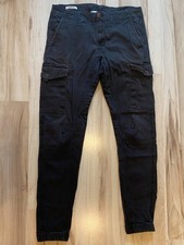 Herren Cargo Hose von Jack & Jones Tapered/Paul Gr. 33W 36L schwarz