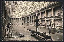 Ansichtskarte Karl-Marx-Stadt, Stadtbad mit 50m Becken 1960 