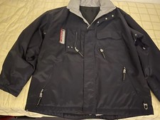 Hochwertige Skijacke von Bogner, Gr. 58, schwarz mit grau-weißem Kragen,