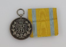 Kgr. Sachsen Auszeichnung Friedrich August Medaille FAM Stufe Silber mit Band