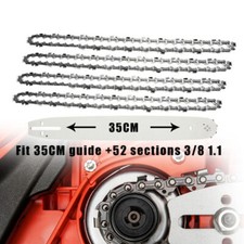 4x Sägekette + Schwert 35cm 3/8" 52 1,1mm passend Bosch Dolmar Makita Kettensäge