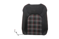 Sitzbezug+Polster Fahrersitz Rückenlehne 4 Trg. VW Polo AW GTI titanschwarz/rot