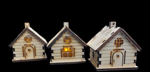 Weinachts holz haus - holz,