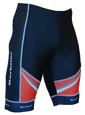 Berkner - Hagen, Fahrradhose Radlerhose Radhose mit Gelpolster schwarz rot weiß