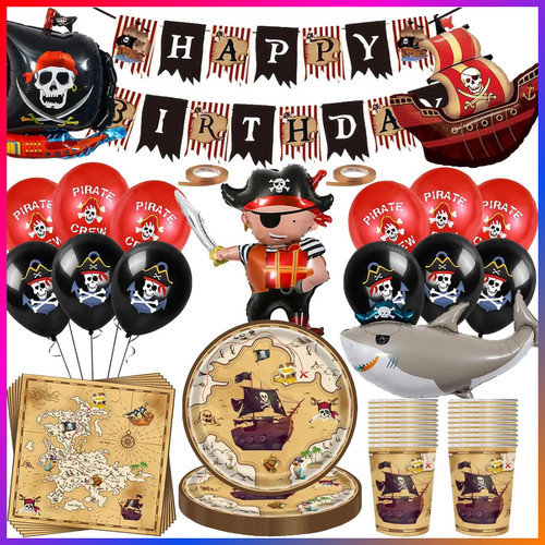 Piraten geburtstag deko set - deko,