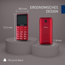 Panasonic KX-TU155EXRN 2G Essentials Handy für Senioren