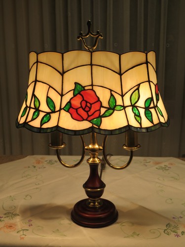 Tiffany tischlampe rose cm - tiffany,