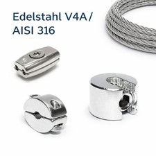 Drahtseilklemme Edelstahl V4A