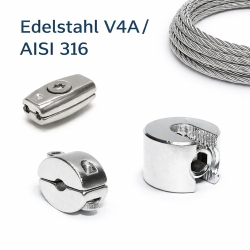 Drahtseilklemme edelstahl v4a - drahtseilklemme,