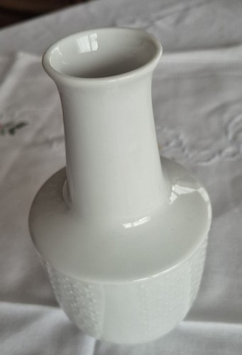 Vintage relief vase - relief, weiß