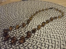 Antike Vintage Modeschmuck schön Bernstein ?? Wunderschöne Kette