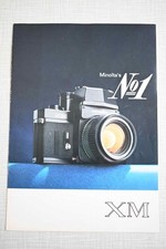 Minolta Prospekt: Minolta XM No.1, mit XM-Motor! 10 Seiten, schön erhalten