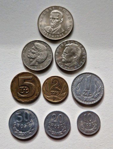 2 1 zloty 50 - 20,, 2×10,