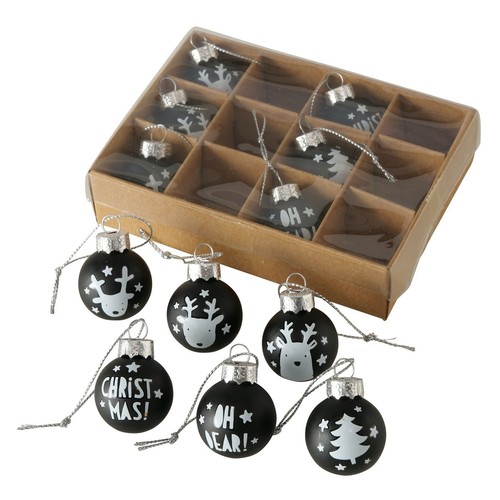 Weihnachtskugeln 12teilig 3cm