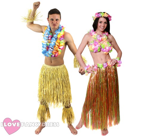 Paare zulu und hula mädchen - hula,
