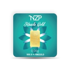 Goldbarren 0,05 Gramm NZP Gold (999,9 Gold Barren 0,05g )NEU