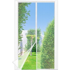 Fliegengitter Balkontur Magnet 200x100cm Insektenschutz Weiß Berssen
