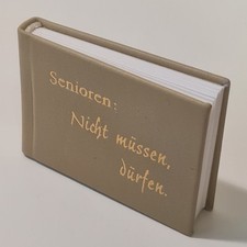 Miniaturbuch Minibuch "Senioren - Nicht mūssen, dürfen"