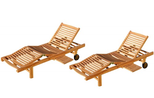 Echt teak sonnenliege - echt,