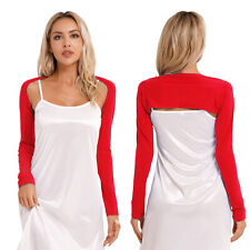 Damen Tops Bolero Kurze Cardigan Elegant Schulterjacke Elegant Open Front Shrugs