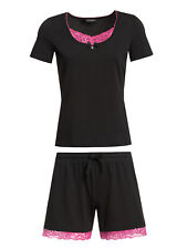 Vive Maria ❤️ SUGAR BABE Short Pyjama Schlafanzug SCHWARZ PINK K24