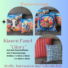 Kissen Panel  Stenzo  "Holland Glory Kuh" Chic .. einfach selber nähen 3 Stück
