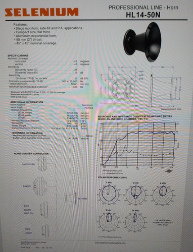 Jbl selenium 50n - hl, /