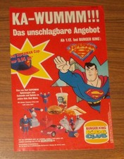 Seltene Werbung BURGER KING