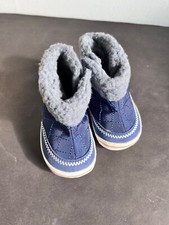 Baby Sterntaler Stepp-Winterschuhe mit Klettverschluss Blau Gr. 17 / 18, Neu !!