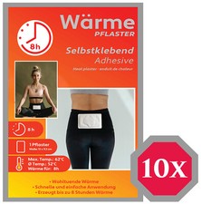 10 Wärmepflaster 8h Wärmekissen 9,5 x 13cm Wärmepad Rücken Pflaster