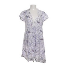 ChillNorway, Kleid, Größe: M, Weiß/Lila/Mehrfarbig, Baumwolle, Blumen #Xo5