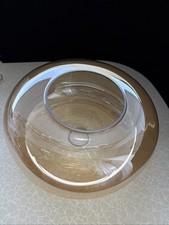 Lampenschirm E27 Ersatz Glas Amber Ø280mm Höhe 145mm Fassung 42mm Lampenglas